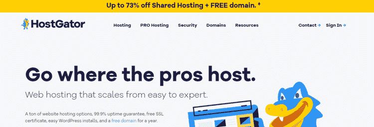 HostGator top web hosting provider